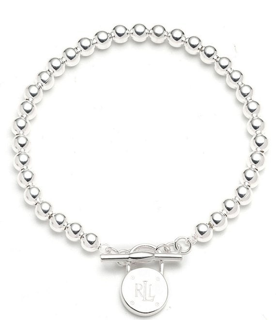 Lauren Ralph Lauren Sterling Silver Beaded Flex Line Bracelet | Dillard's