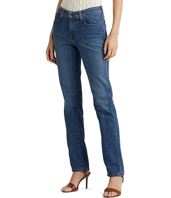 Lauren Ralph Lauren Premier Shape Memory Stretch Denim Straight