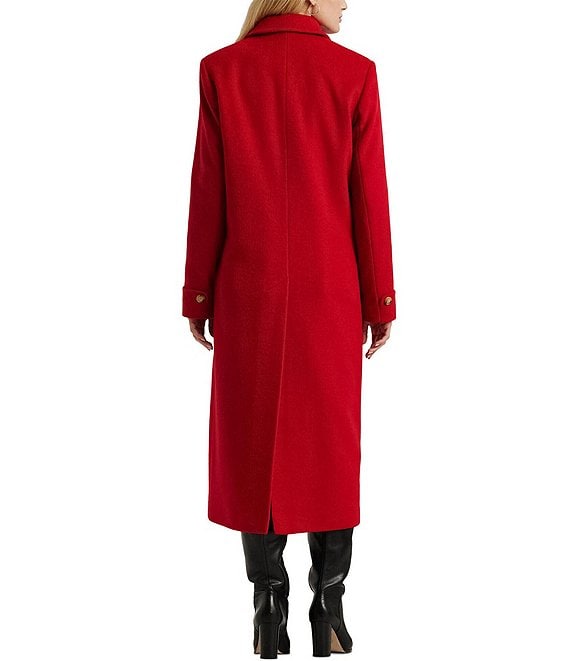 Lauren Ralph Lauren ウール チェスターコート Lauren Ralph Lauren Wool Blend Notch Collar Single Breasted Coat