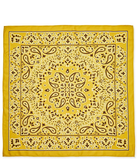 Le' AL.X Bandana Print Satin Scarf | Dillard's