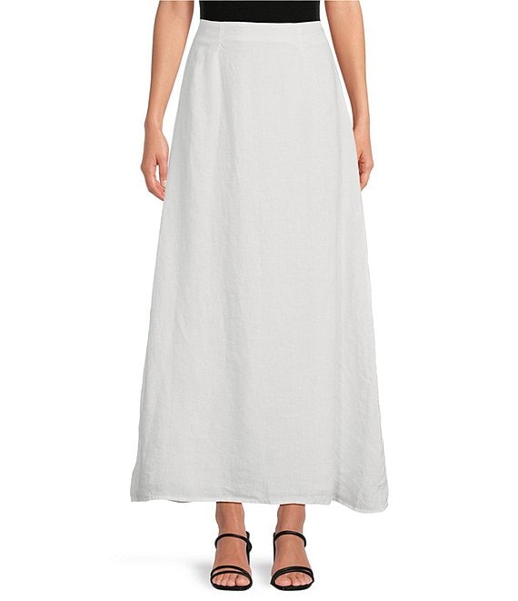 Le AL.X Coordinating Linen A Line Maxi Skirt