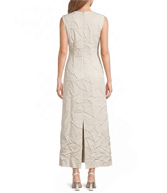 maxi x line dress Lena Halter-Neck Embroidered Maxi Dress