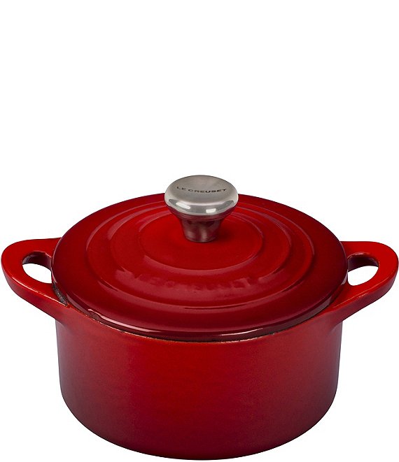 Le Creuset 1/3-Quart Cast Iron Mini Cocotte with Stainless Steel