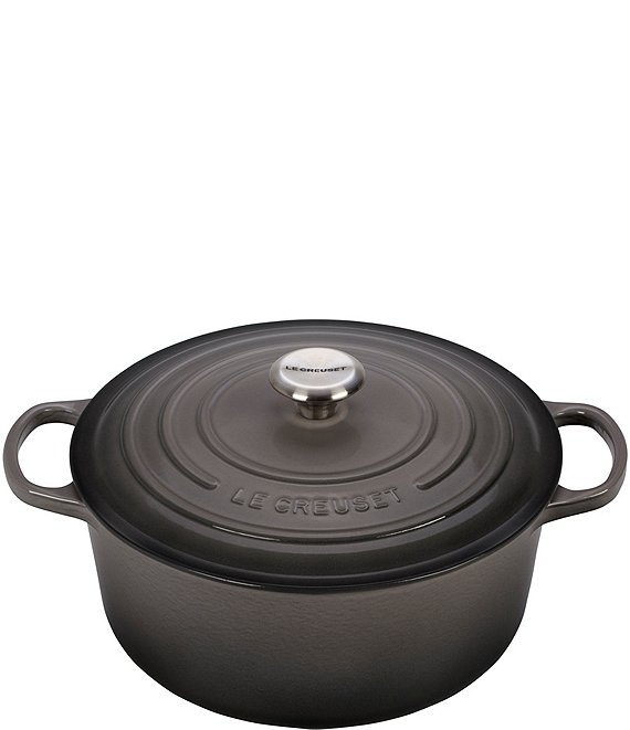 Le Creuset 7.25-qt Round Enameled Cast Iron Dutch Oven with Stainless ...