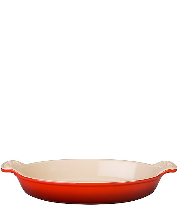 Color:Cerise - Image 1 - Heritage 1-qt. Oval Au Gratin Dish