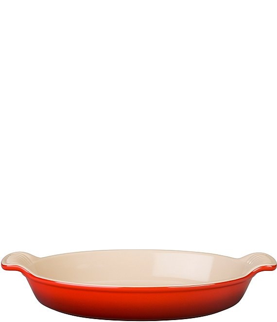 Color:Cerise - Image 1 - Heritage 1.7-qt. Oval Au Gratin Dish