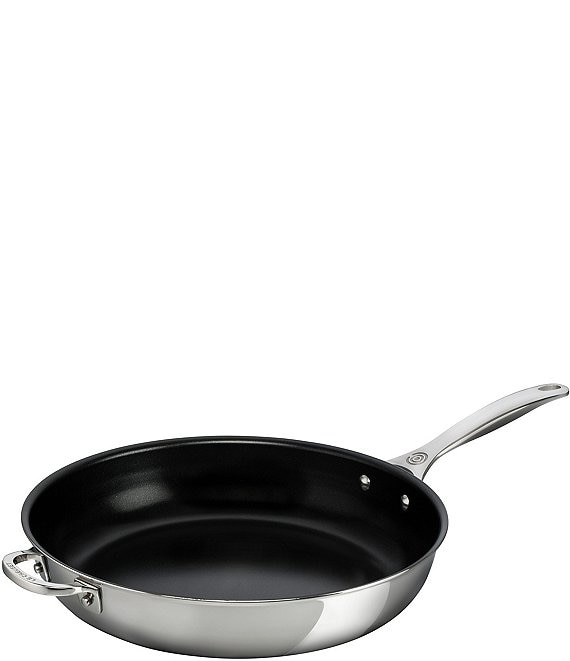 Le Creuset Stainless Steel Non-stick 12.5 Fry Pan with Helper Handle