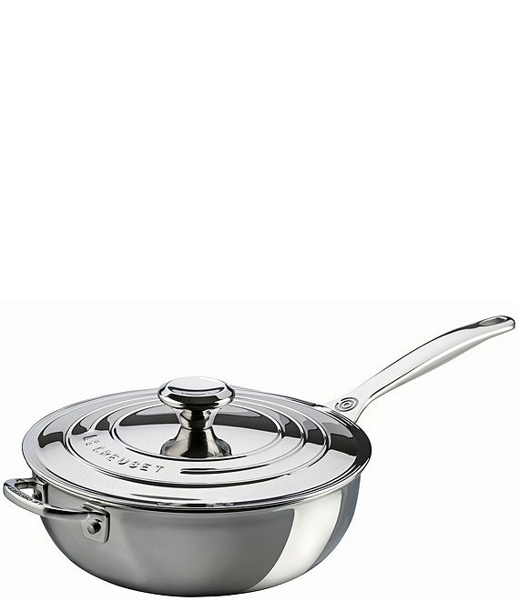 Le Creuset Tri-Ply Stainless Steel 3.5-Quart Saucier Pan