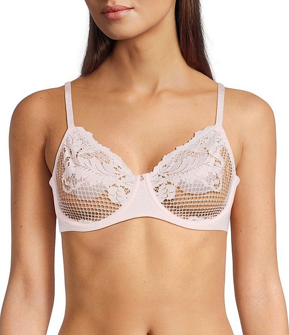 Le Mystere Lace Allure Unlined Scoop Neck Adjustable Bra
