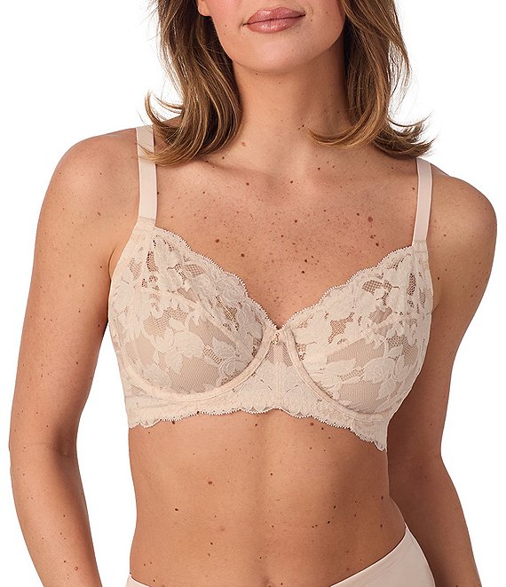 Le Mystere Softluxe Lace Cut & Sewn Underwire Bra, Softshell - Image 1