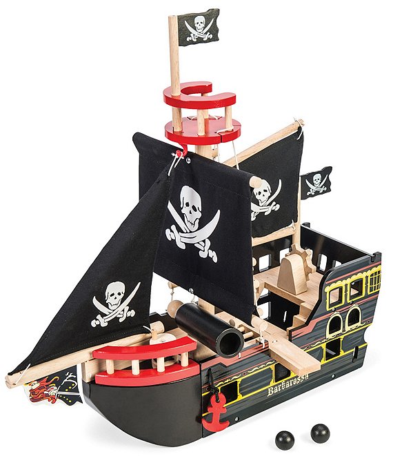 Le Toy Van Barbarossa Wooden Pirate Ship | Dillard's