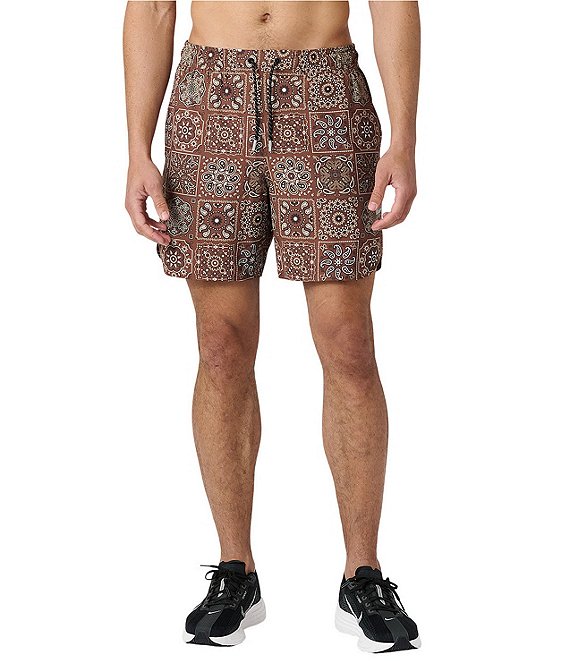 Legends Luka Paisley Tile Print 7#double; Inseam Shorts