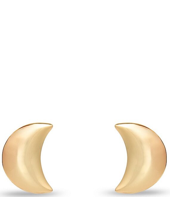 Lele Sadoughi Crescent Button Stud Earrings