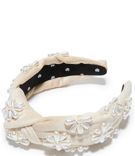 Lele Sadoughi Knotted Pearl Headband
