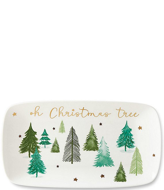 Lenox Balsam Lane Oh Christmas Tree Hors D'oeuvre Tray Dillard's