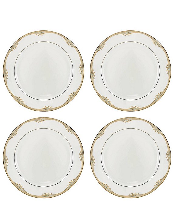 Lenox British Colonial Bamboo Dinner Plates, Set of 4
