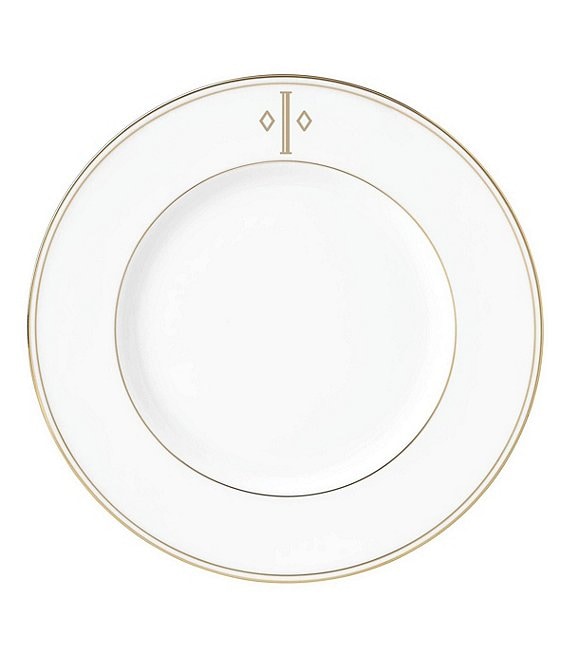 Lenox Federal Gold Block-Monogrammed Accent Plate | Dillard's