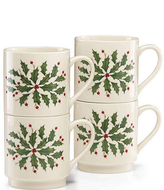 Lenox Holiday Stackable Mugs (Set of 4)