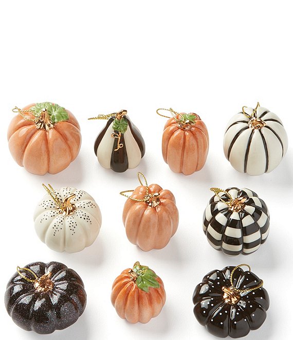 Lenox Mini Pumpkin 10-Piece Ornament Set