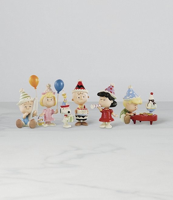Lenox Peanuts 6-Piece Birthday Party Figurine Set | Dillard's