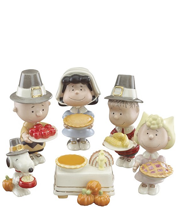 Lenox Peanuts 6-Piece Thanksgiving Figurine Set