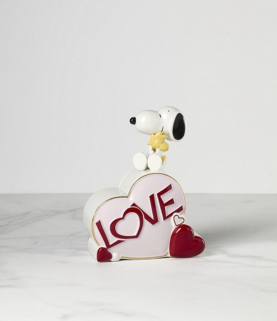Lenox Snoopy Valentine's Day Porcelain Candy Jar | Dillard's