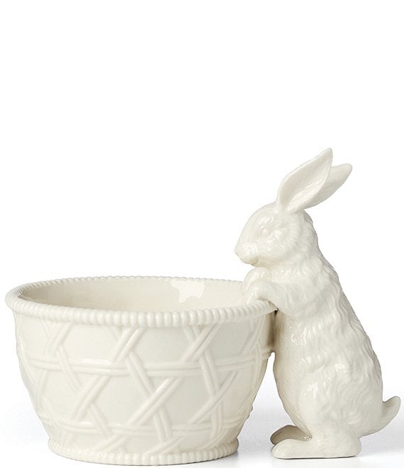 Lenox Wicker Creek Bunny Candy Dish