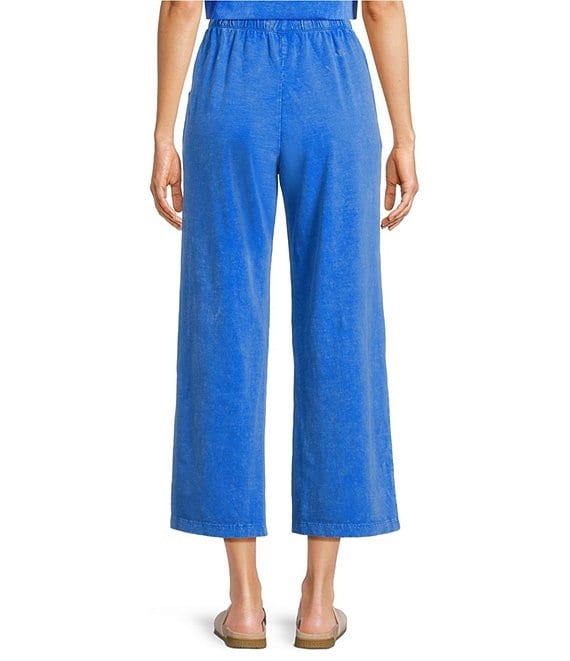 Leo & Nicole Acid Wash Coordinating Relaxed Pull-On Cropped Pants