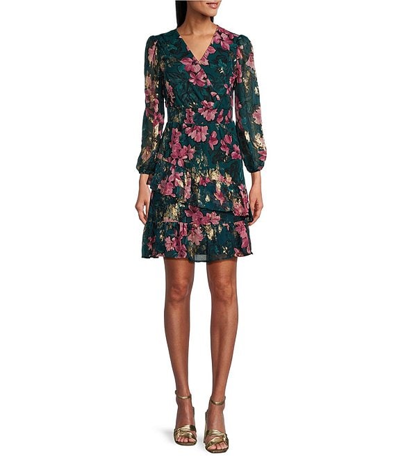 Dillards black floral dress hotsell