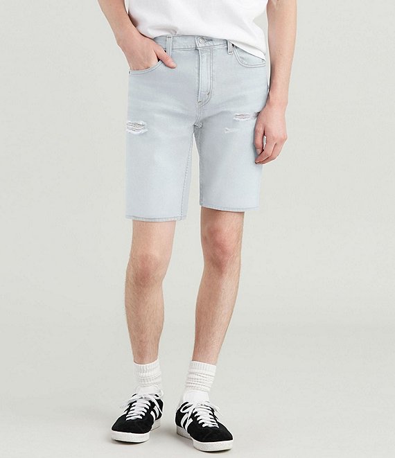 tapered jean shorts