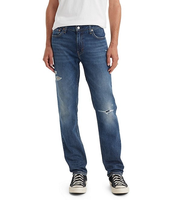 Levi s 511 Slim Fit Straight Leg Distressed Jeans