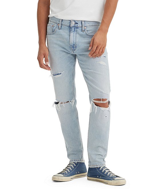 Levi s 512 Slim Fit Tapered Leg Distressed Jeans