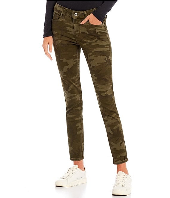 711 Camo Crop Ankle Skinny Jeans 