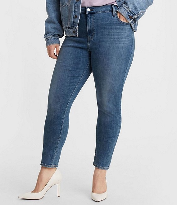 Levi's® 721 Plus Size High Waisted Skinny Jeans | Dillard's