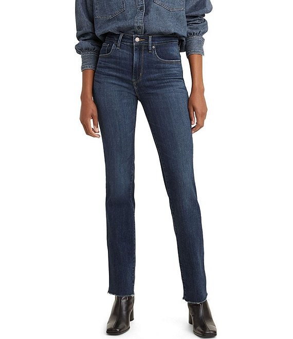 Levi's Womens 724 High Rise Straight Jeans : : Clothing