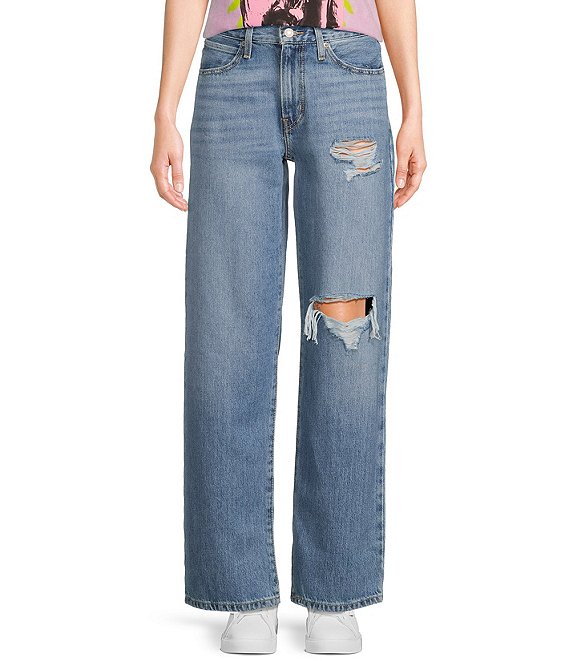 Levi s 94 Baggy Destructed Straight Jeans