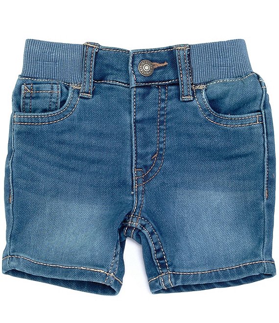 Color:Remi - Image 1 - Levi's® Baby Boys 3-24 Months Denim-Look Knit Shorts