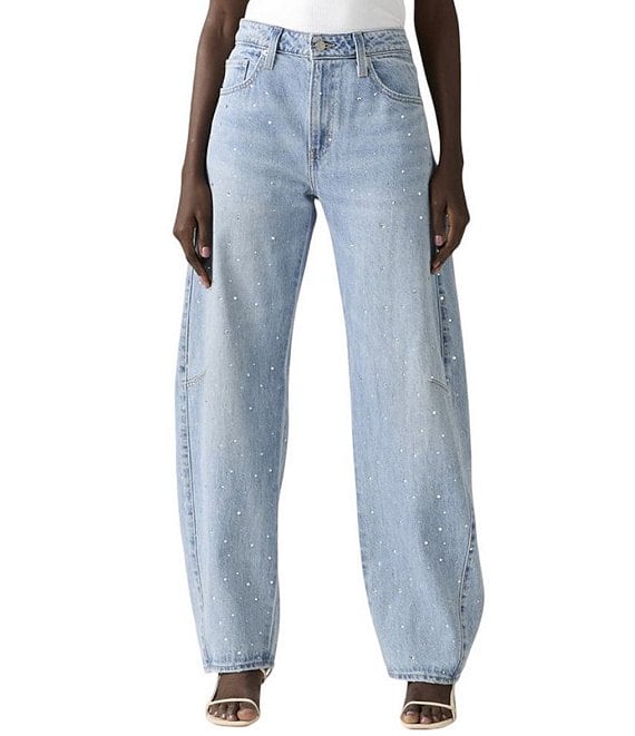 Levi's Levi's® Baggy Mid Rise Loose Fit Dad Barrel Jeans, Dazzle Me - Image 1