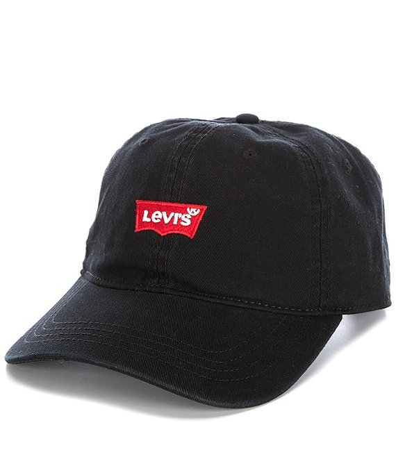 Color:Black - Image 1 - Levi's® Batwing Twill Adjustable Hat