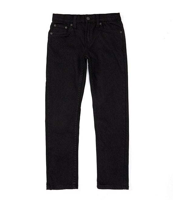 Color:Black - Image 1 - Levi's® Big Boys 8-20 502 Regular Tapered Performance Denim Jeans