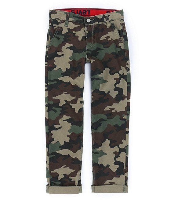 Levi's® Big Boys 8-20 502™ Regular Tapered-Fit Camo Print Chino Pants ...