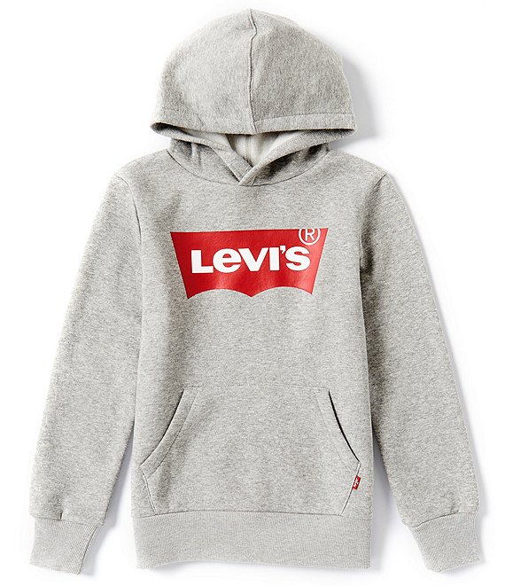 Levi's® Big Boys 8-20 Long Sleeve Batwing Logo Fleece Hoodie