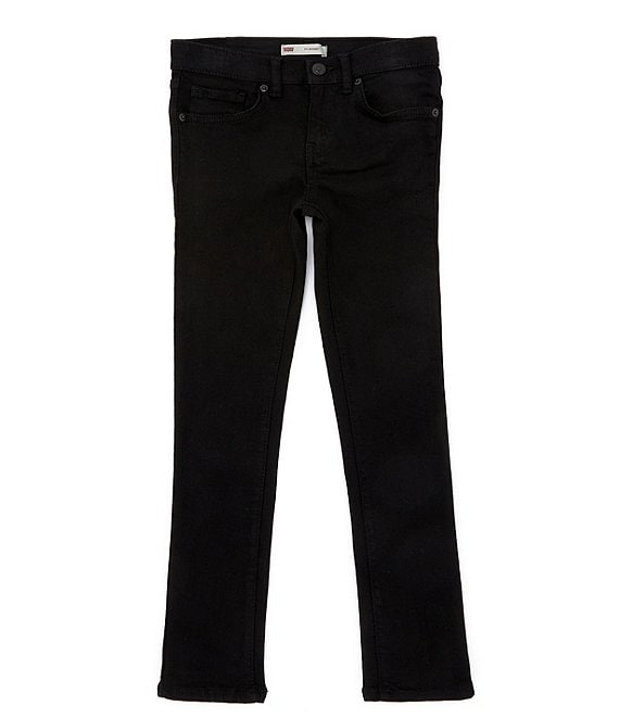 Color:Black - Image 1 - Levi's® Big Girls 7-16 711 Stretch Denim Skinny Jeans