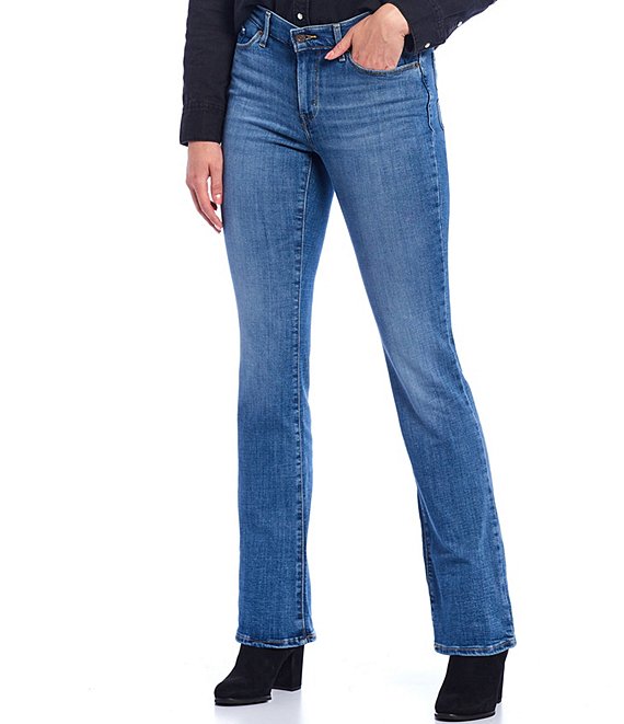 Details about   Levi Strauss 553 Mid Rise Boot Cut Women's Jeans W32 L29 1/2 Levi's Dark Blue