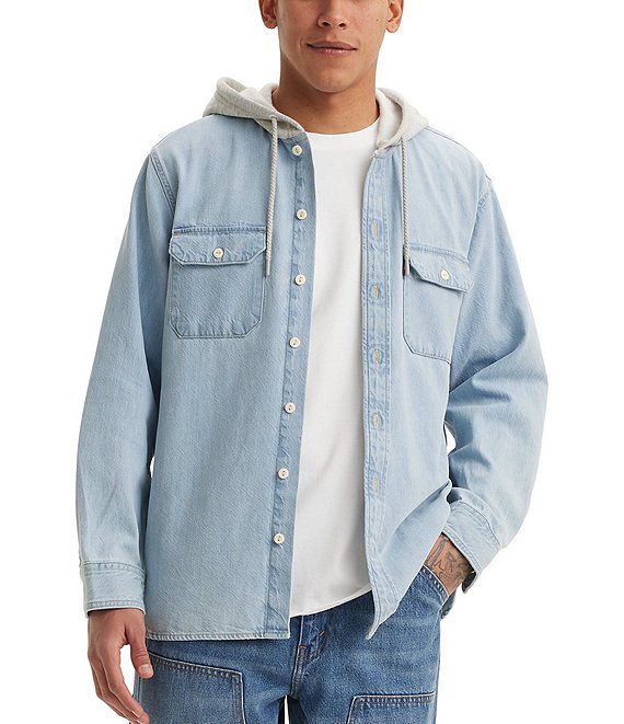 Levi's hooded worker shirt clearance