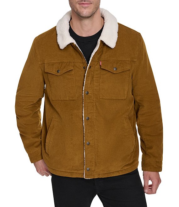 Levi s Corduroy Sherpa Lined Depot Jacket Dillard s