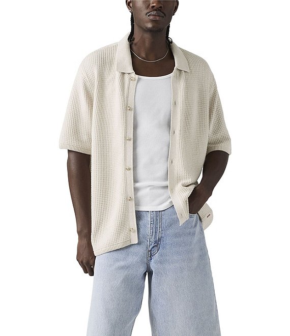 Levi's Flynt Striped Short Sleeve Camp Shirt