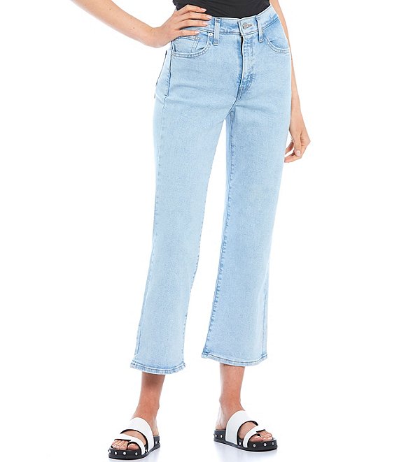Color:High White - Image 1 - Levi's® High-Rise Cropped Flare Jeans