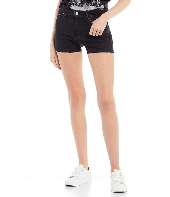 Levi's® High Rise Frayed Hem Shorts | Dillard's