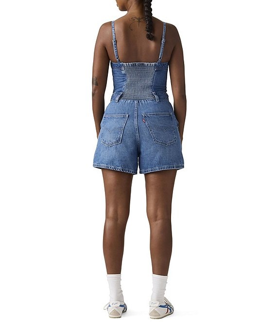 denim romper dress women Levi's® Jadine Sleeveless Vintage Sleeveless romper Colour:Olive green 2 ProductID: 120126 Anewsta Women's Short Sleeve soft to the touch